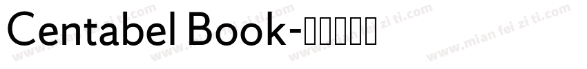 Centabel Book字体转换